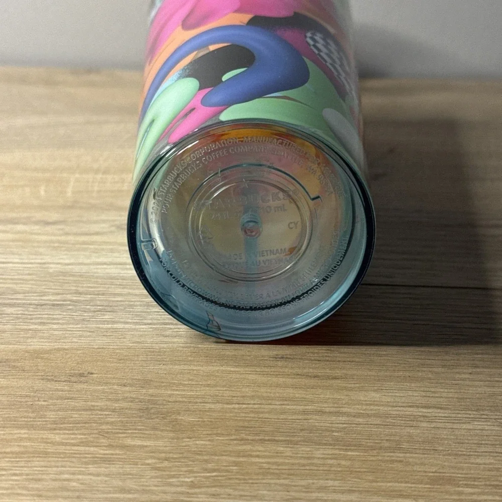 Starbucks Tumbler‎ Summer 2025 Cold Cup Multicolor Pink Flower Limited Release